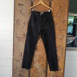 80s black super high waist Guess jeans